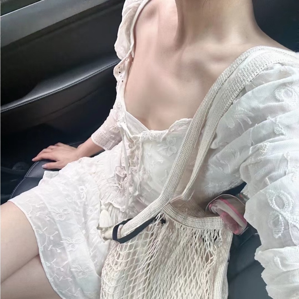 LoveShackFancy White Mini Dress